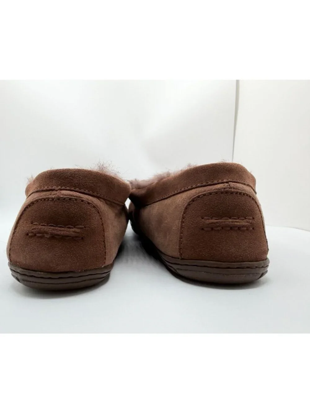 L.L.Bean Men's Wicked Good Slippers Venetian Size 12W Comfort Fur lined Shoe